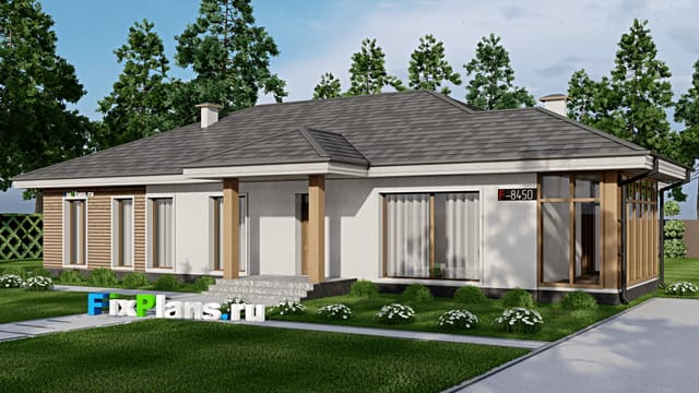 Одноэтажный дом F-8450